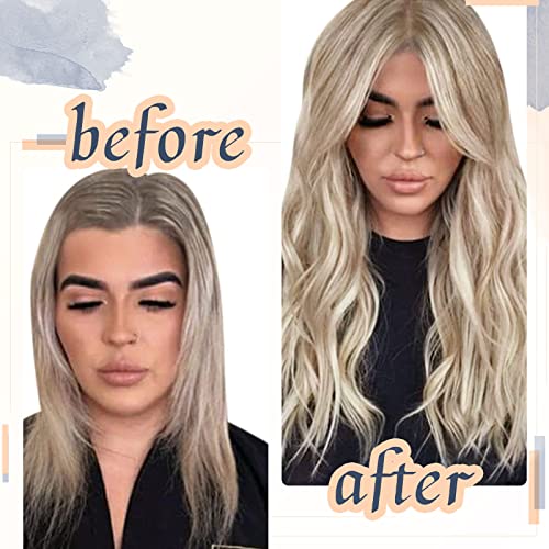 18 Inch Blonde Remy Human Hair Extensions 100% Natural Shade - Image 2