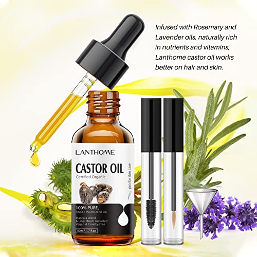 Nourishing Black Castor Oil for Fuller Eyebrows 4 oz Natural Growth Enhancer - Image 4