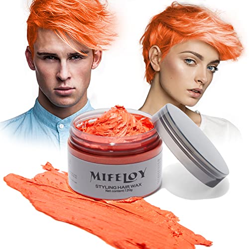Temporary Orange Hair Color Spray for Instant Vibrant Style, 4 oz