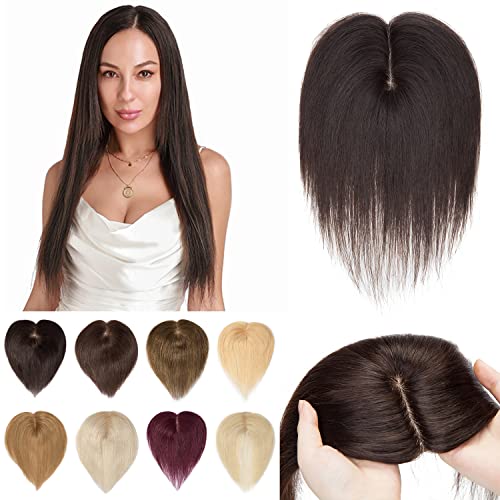 14 Inch Remy Human Hair Clip In Topper for Enhanced Volume and Length