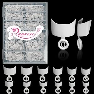Short White Tip Acrylic Nails 24 Count for Effortless Nail Art and Styling