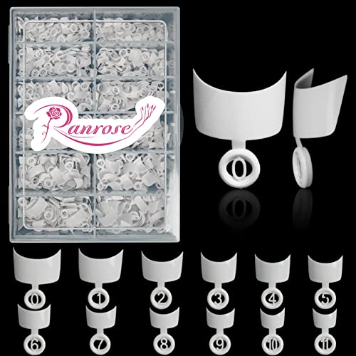 Short White Tip Acrylic Nails 24 Count for Effortless Nail Art and Styling