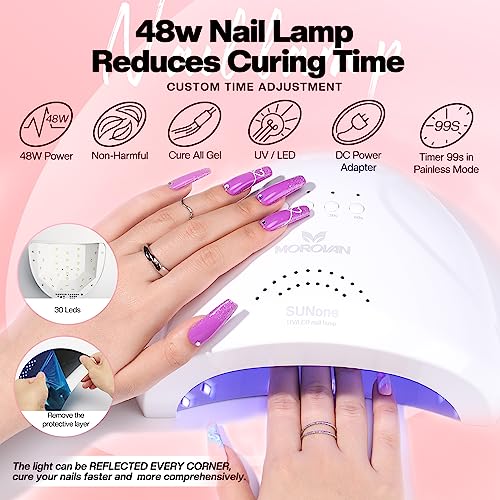 500 Piece Bulk Acrylic Nails Set for Nail Art and Extensions - Image 3