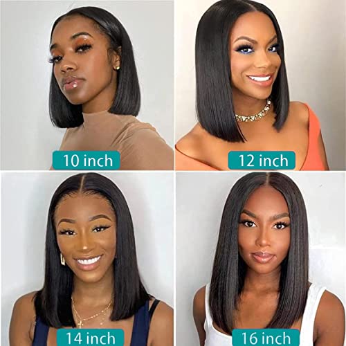 **14 Inch Short Bob Human Hair Wig for Women Natural Look Comfortable Fit** - Image 3