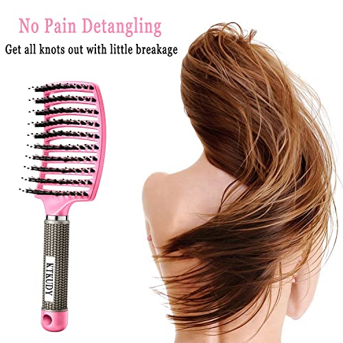 Tangle Cherub Kids Easy Detangling Hair Brush Soft Bristles Colorful Design - Image 4