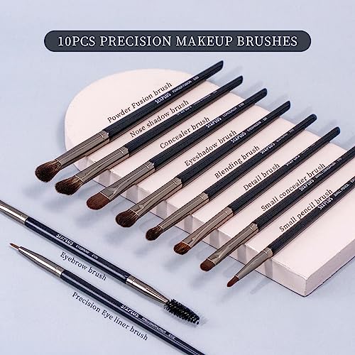 Black Eyeshadow Brush: Short, Black, Ideal for Makeup - Image 3