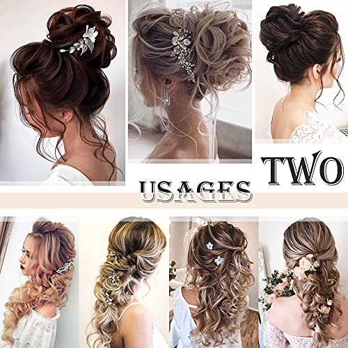 New 100% Human Hair Messy Bun Wrap Extensions for Chic Updos, Natural Look, Easy Application - Image 8