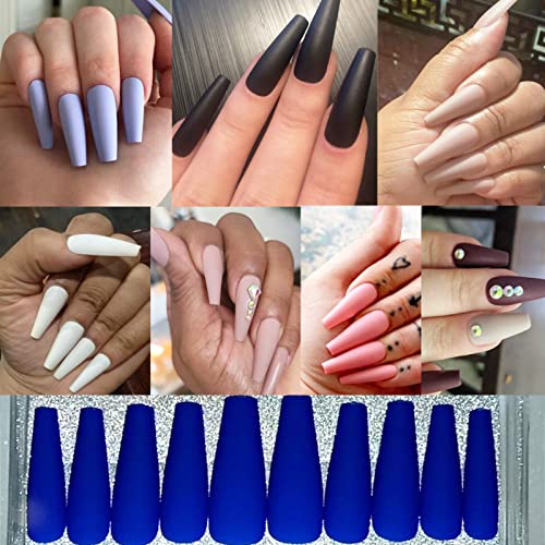 Stylish Two-Tone Acrylic Nail Set for Both Hands - Perfect for Nail Art - Image 2