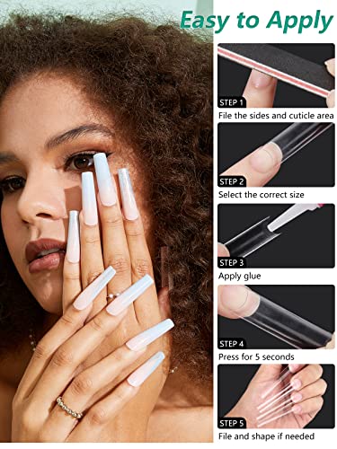 Tapered Square Acrylic Nail Design - Image 7