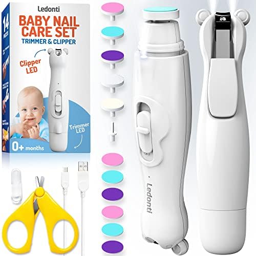 Gentle Baby Nail Clippers with Integrated File, Lightweight, Safe & Easy Nail Trimming