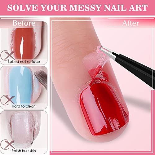 Nail Polish with Tape Technique - Image 2