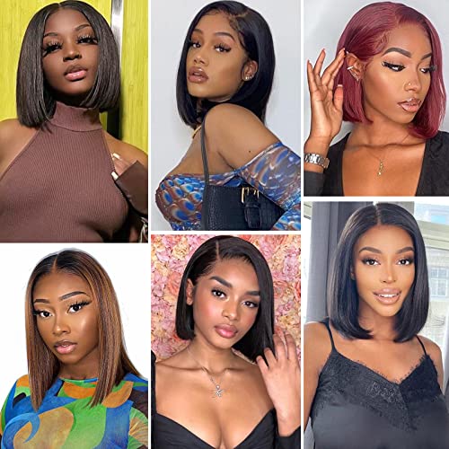 Black Human Hair Bob Wig - Image 3