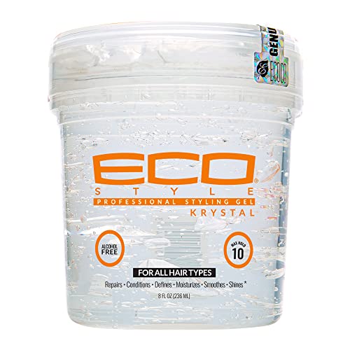 Natural Eco-Friendly Strong Hold Hair Gel, 8 oz, Paraben-Free Formula