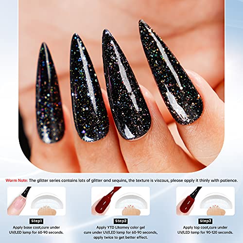 Black Glitter Nail Polish: Bold and Sparkly - Image 6