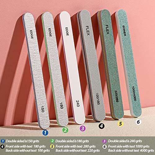 Acrylic Nail Shaping Kit with Fine-Grit File and Buffer for Home Salon Perfection - Image 2