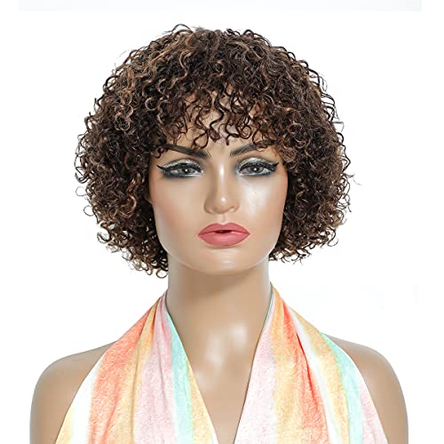 100% Natural Human Hair Wig, USA-Made, Comfortable Fit for Everyday Wear
