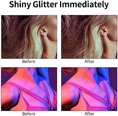 Sparkling Silver Glitter Hair Spray 9051, 8 oz, For All Hair Types - Image 2