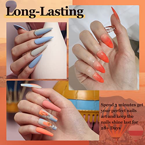 Coral Orange Nail Polish - Image 4
