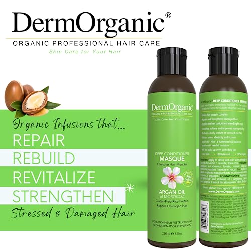 8 oz Deep Conditioning Argan Oil Hair Masque for Nourishing Dry Hair Treatment - Image 2