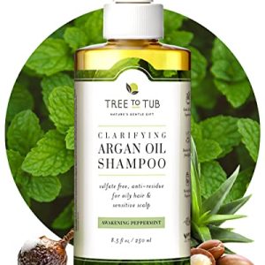 Clarifying Argan Oil Shampoo for Deep Cleansing and Nourishing, 12 fl oz Bottle