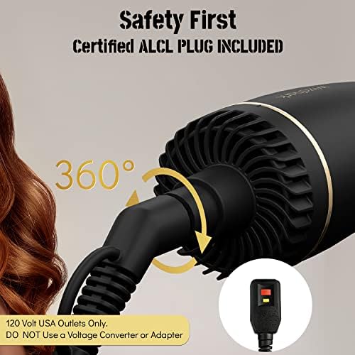 2-in-1 Roller Brush Blow Dryer for Effortless Styling and Quick Drying - 1300W - Image 7