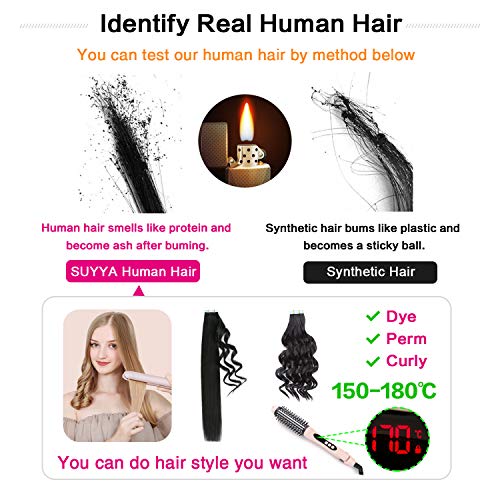 Natural 20-Inch Human Hair Tape-In Extensions for Thick Volume - Image 6