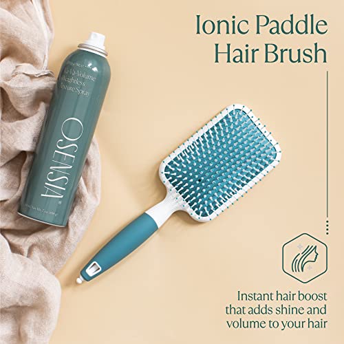 Smooth Styling Flat Hair Brush with Soft Bristles and Ergonomic Handle - Image 5