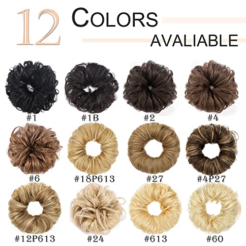 New 100% Human Hair Messy Bun Wrap Extensions for Chic Updos, Natural Look, Easy Application - Image 7