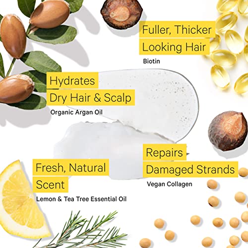 Nourishing Argan Oil & Biotin 16 oz Shampoo for Stronger Hair Growth - Image 3