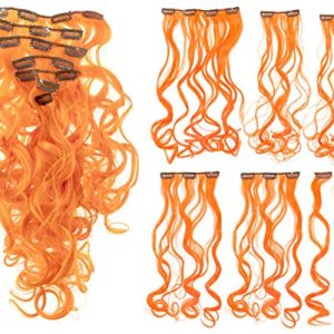 Orange Halloween hair spray for festive hair coloring.