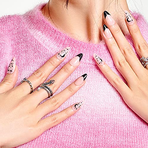 24 Count White Almond Acrylic Nail Kit - Durable & Stylish Extensions - Image 5
