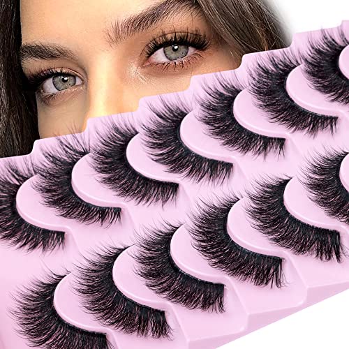 6 Pairs Natural False Eyelashes for Beautiful Lush Look