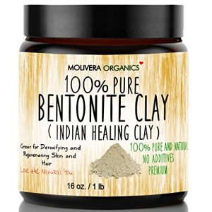 Natural clay mask for hair.