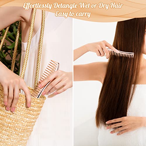 Rose Gold Complete Hair Brush Set 5 Piece Collection for All Hair Types - Image 6
