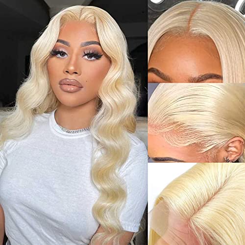 13-Word Blonde Human Hair Wig for Women, Natural Look, Comfortable Fit, Medium Size