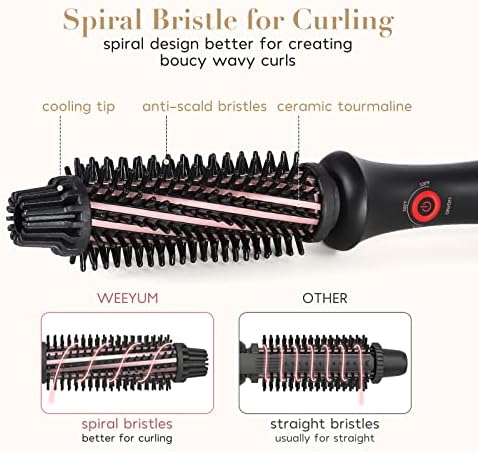2-in-1 Heated Styling Brush for Effortless Curls and Smooth Hair Finish - Image 3