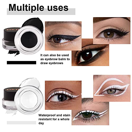 Black Eyeliner Pomade 0.14 oz Long-Lasting Waterproof Formula for Precise Application - Image 3