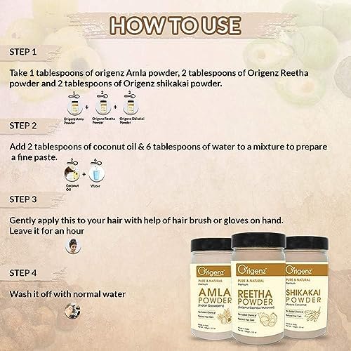 Amla Shikakai Reetha Nourishing and Strengthening Hair Mask 200g - Image 4