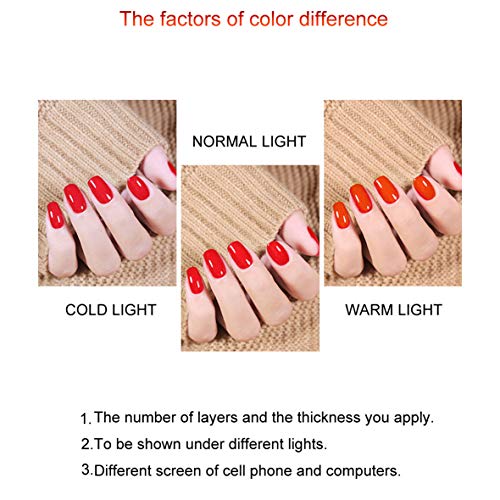 Vibrant 6-Color Gel Nail Polish Set for Long-Lasting Manicures - Image 6