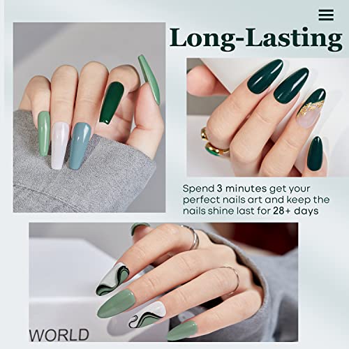 OPI Dark Green Gel Nail Polish 15ml, Long-Lasting, High-Gloss Finish - Image 2