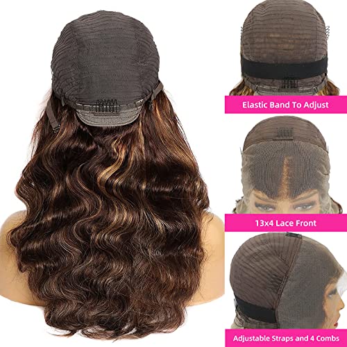 Balayage Human Hair Wig Natural Brown 18 Inch - Image 5