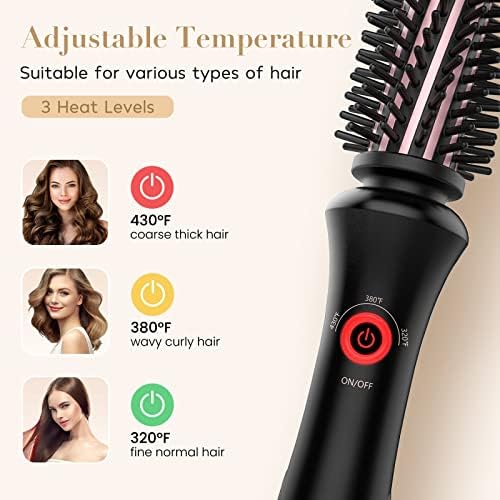 2-in-1 Heated Styling Brush for Effortless Curls and Smooth Hair Finish - Image 5