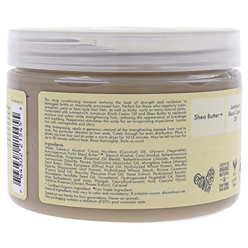 Nourishing Avocado Honey Olive Oil Hair Mask for Dry Hair, 8 oz - Image 2