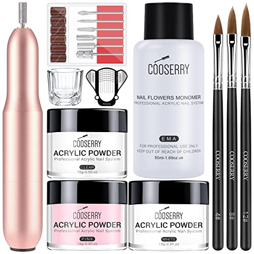 DIY Acrylic Nail Kit - Complete Set for Easy At-Home Application 12 Piece