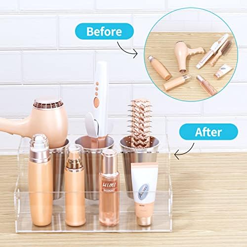Acrylic Brush Holder: Clear Organizer for Hair Brushes - Image 4