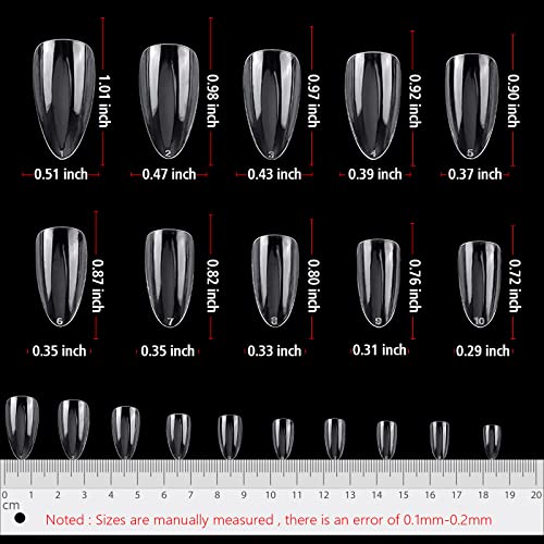Medium Almond Acrylic Nail Extension Kit - 20 Piece Set Durable & Stylish - Image 5