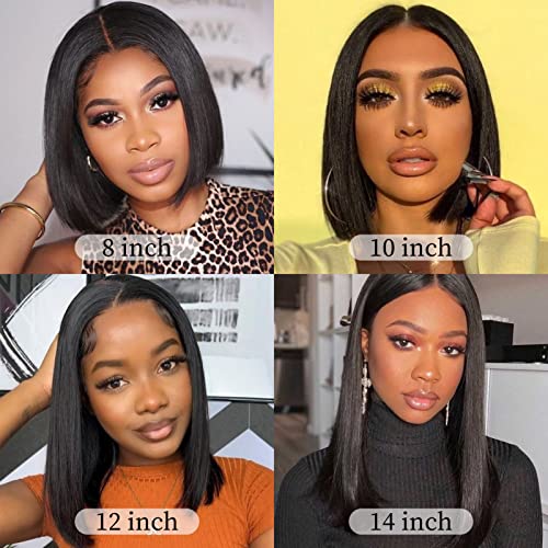 Short Bob Lace Human Hair Wig Natural Look for Everyday Wear - Image 3