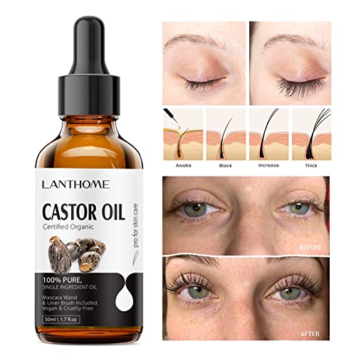 Nourishing Black Castor Oil for Fuller Eyebrows 4 oz Natural Growth Enhancer - Image 2