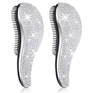 Shiny Crystal Hair Brush for Tangle-Free, Lustrous Hair - All Hair Types