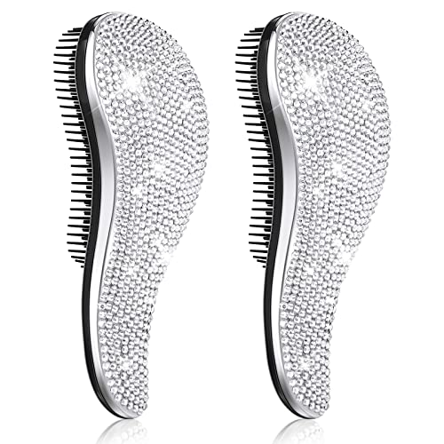 Shiny Crystal Hair Brush for Tangle-Free, Lustrous Hair - All Hair Types